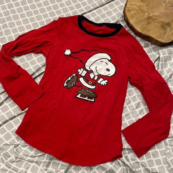 Snoopy Christmas PJ Top - Picture 1 of 2